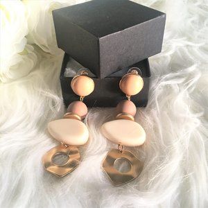 NWT Gorgeous Geometric Long Dangle Drop Earrings